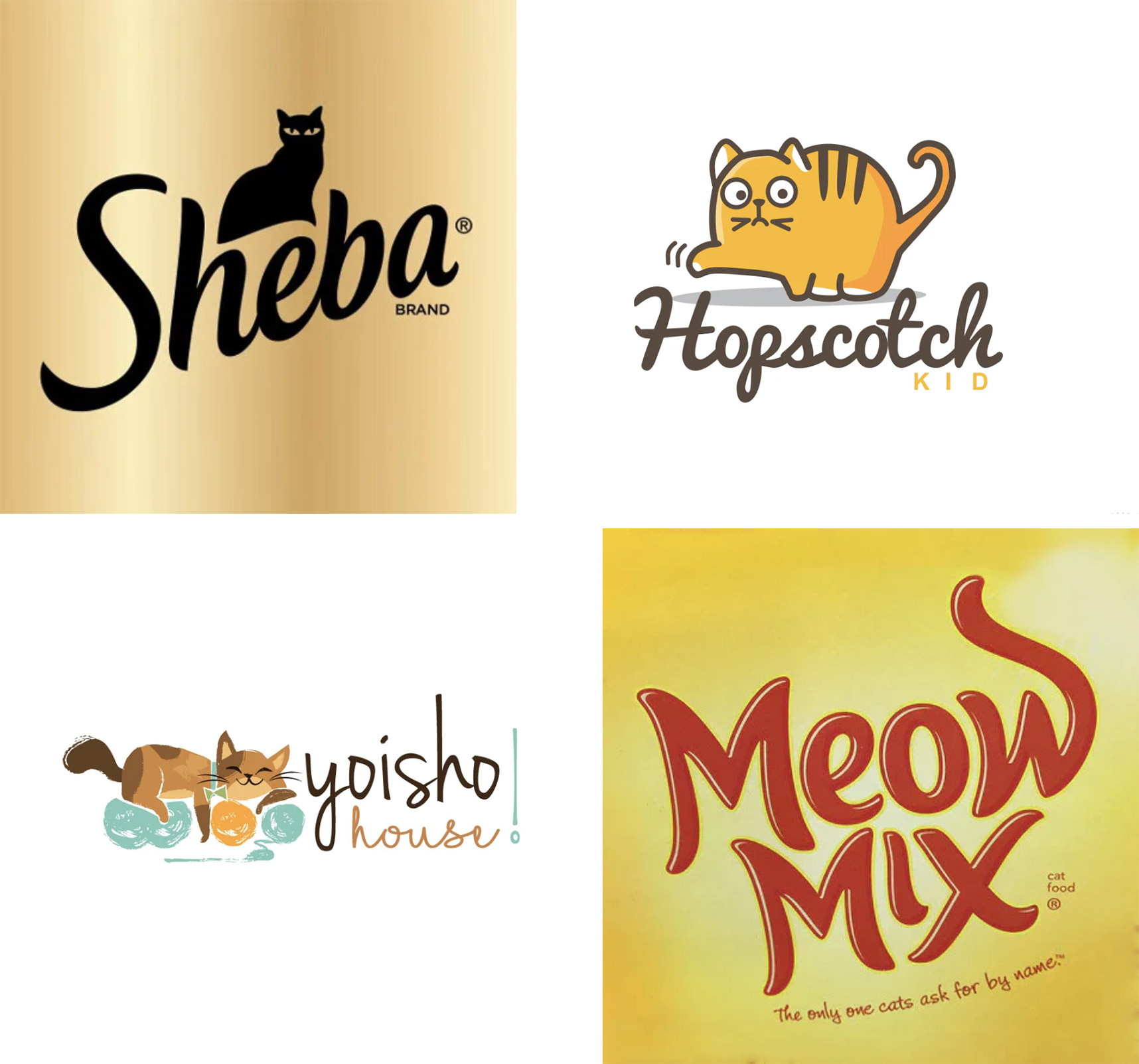 35个非常火的猫标志-力英品牌设计顾问公司