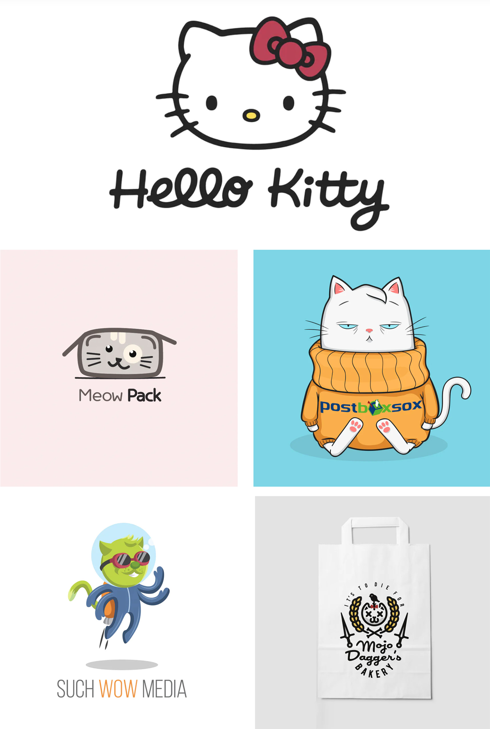 35个非常火的猫标志-力英品牌设计顾问公司