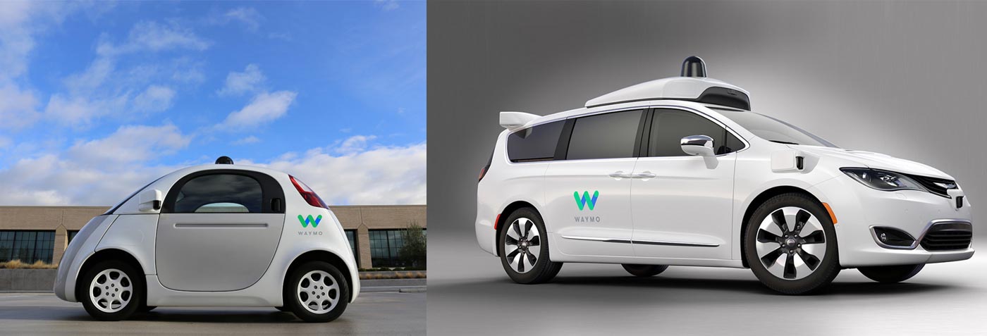Waymo自动驾驶汽车logo重新设计