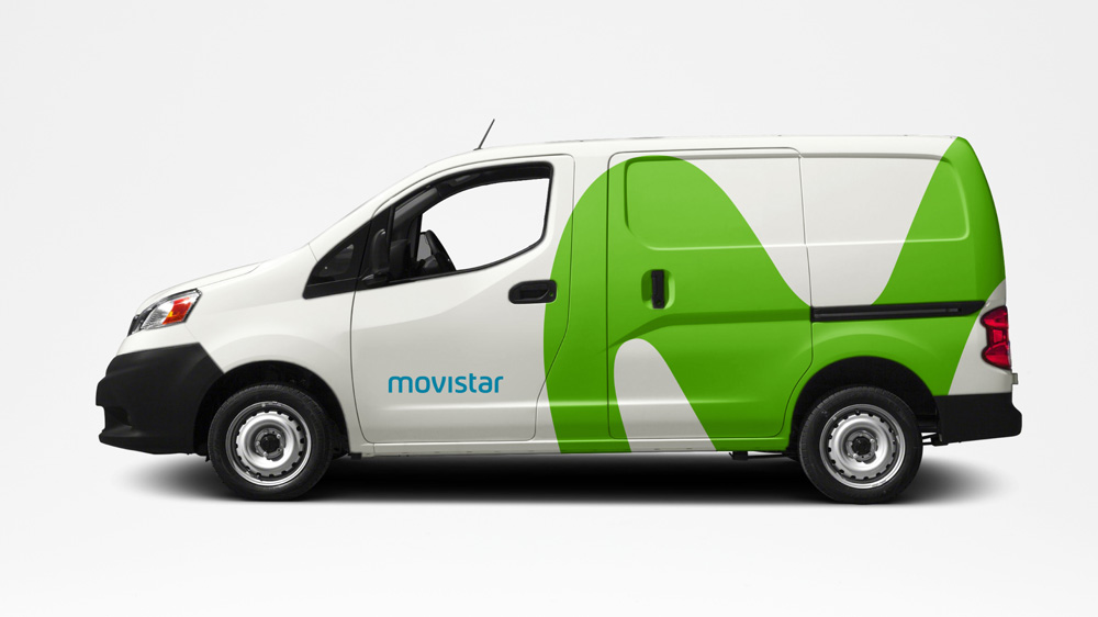 Movistar新品牌及VI设计_车体设计