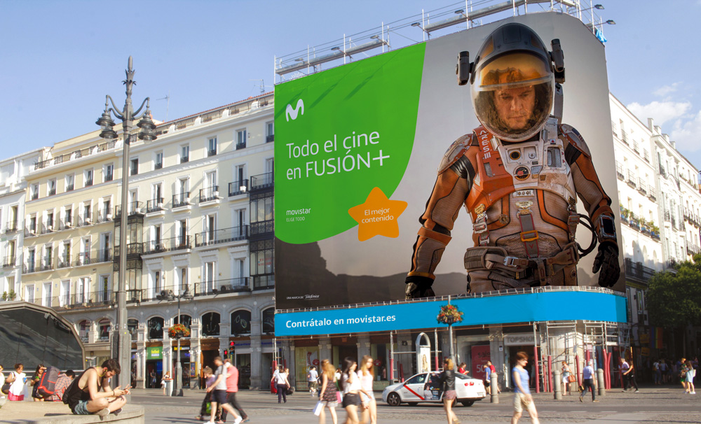 Movistar新品牌及VI设计_户外海报设计