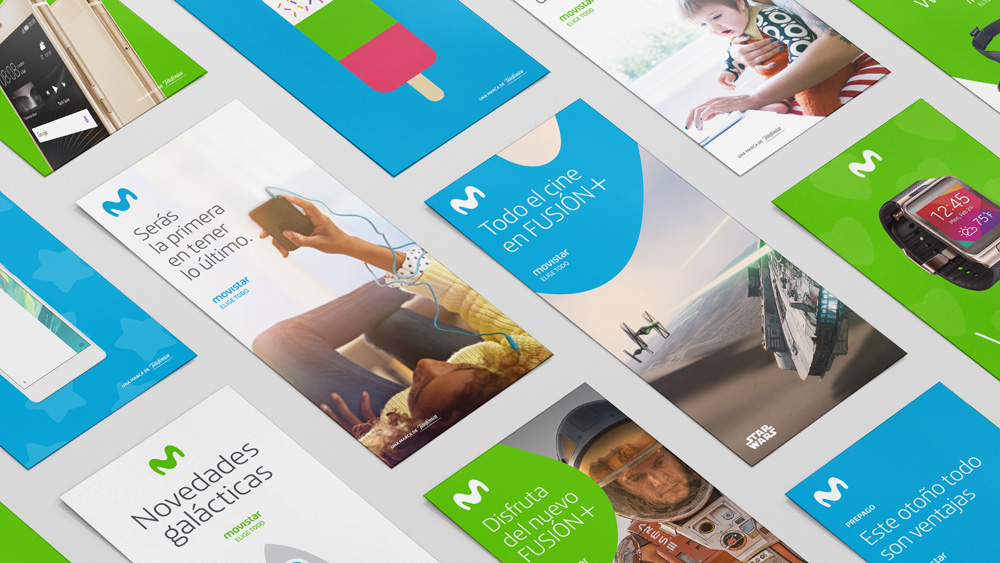Movistar新品牌及VI设计_折页设计