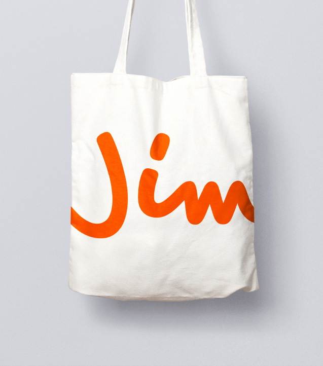 Jim电视台logo_手提袋设计