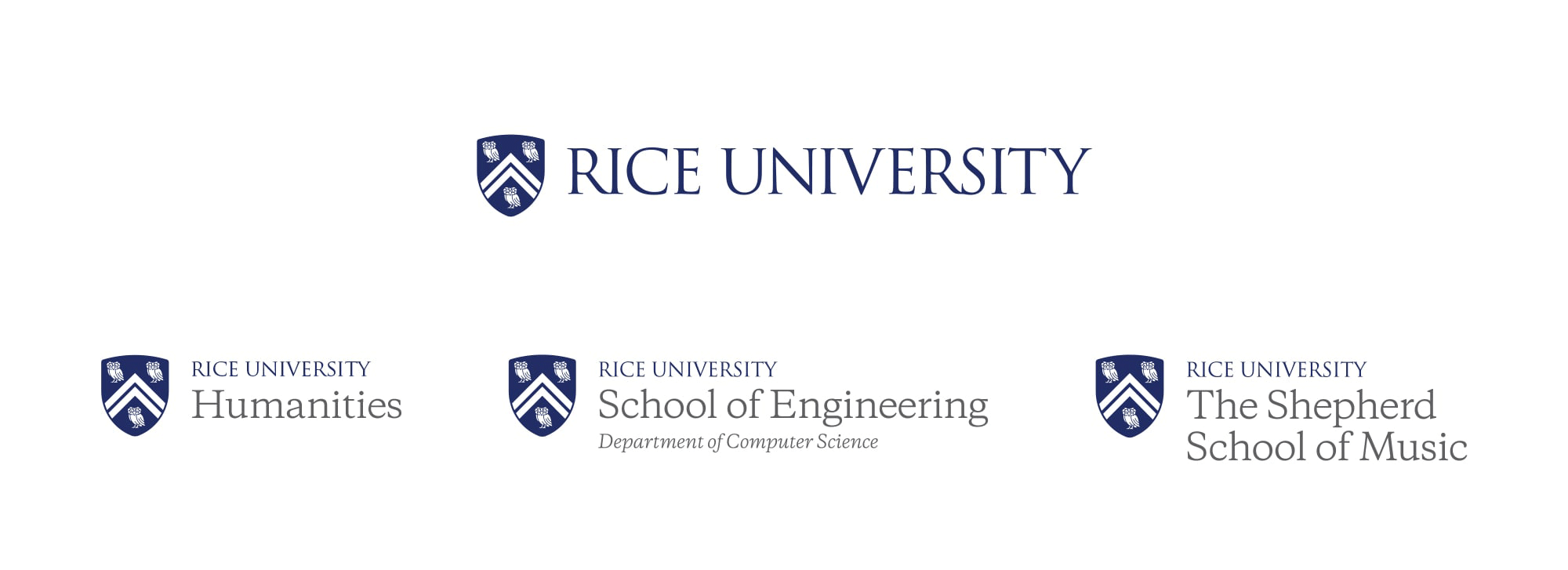 赖斯大学标志组合