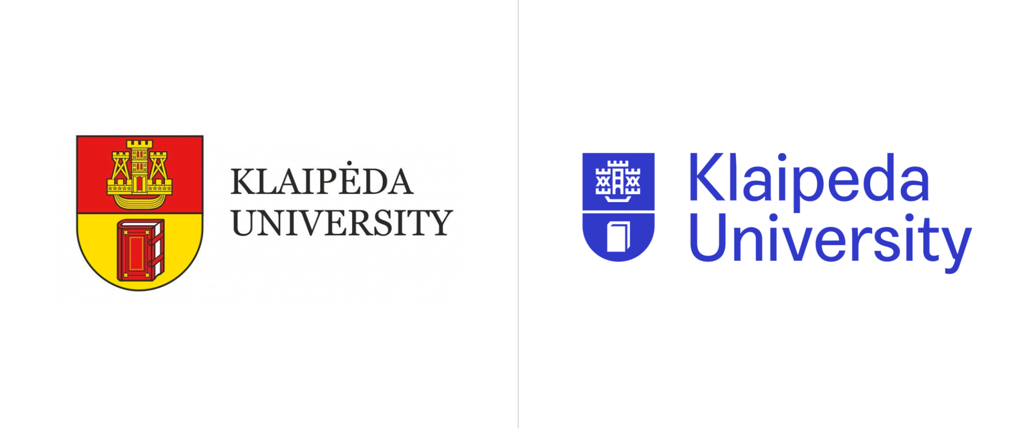 克莱佩达大学新旧标志