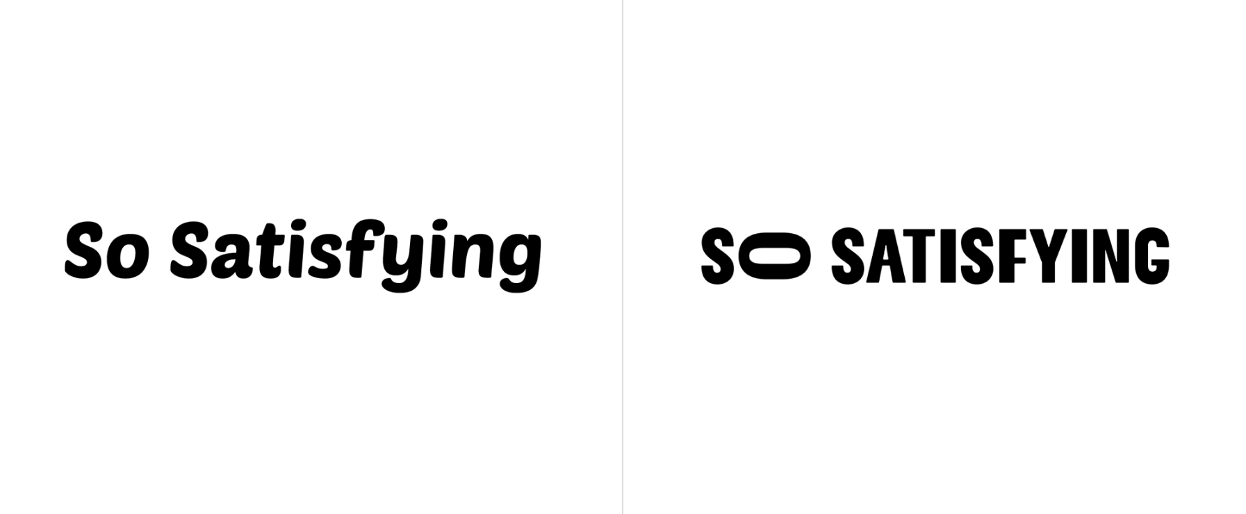 So Satisfying新旧标志