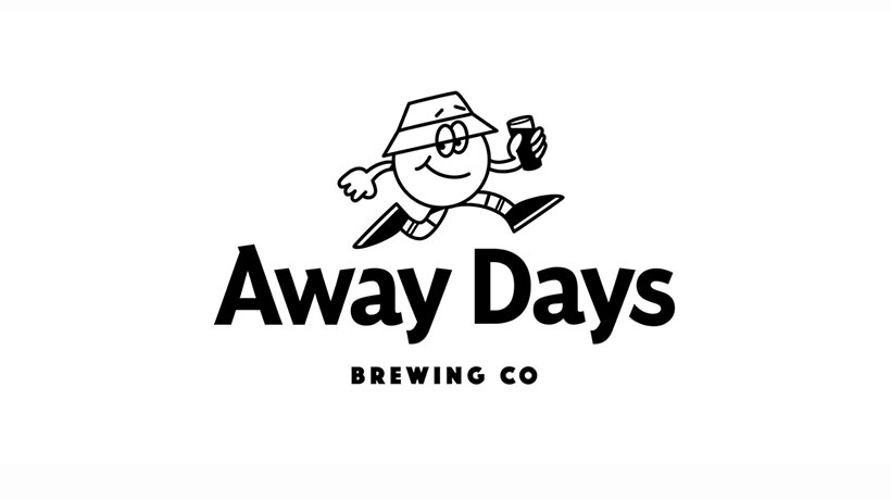 Away Days Brewing Co.啤酒厂和酒吧标志