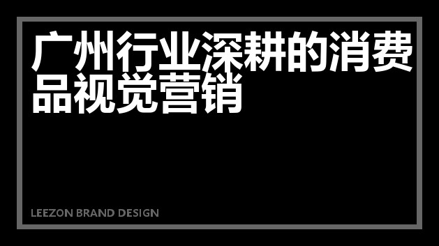 广州行业深耕的消费品视觉营销