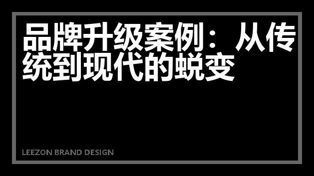 品牌升级案例：从传统到现代的蜕变
